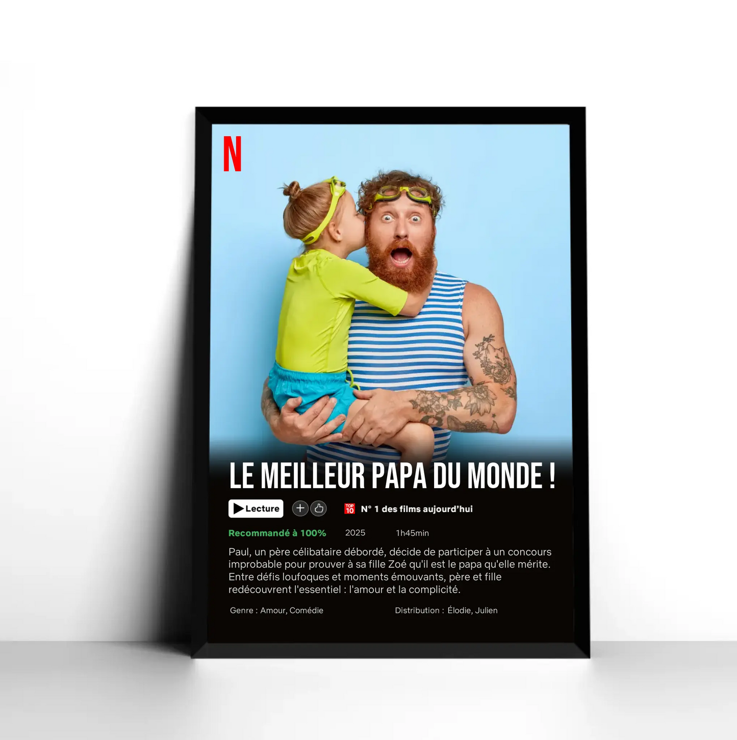 Affiche Personnalisée - Meilleur Papa