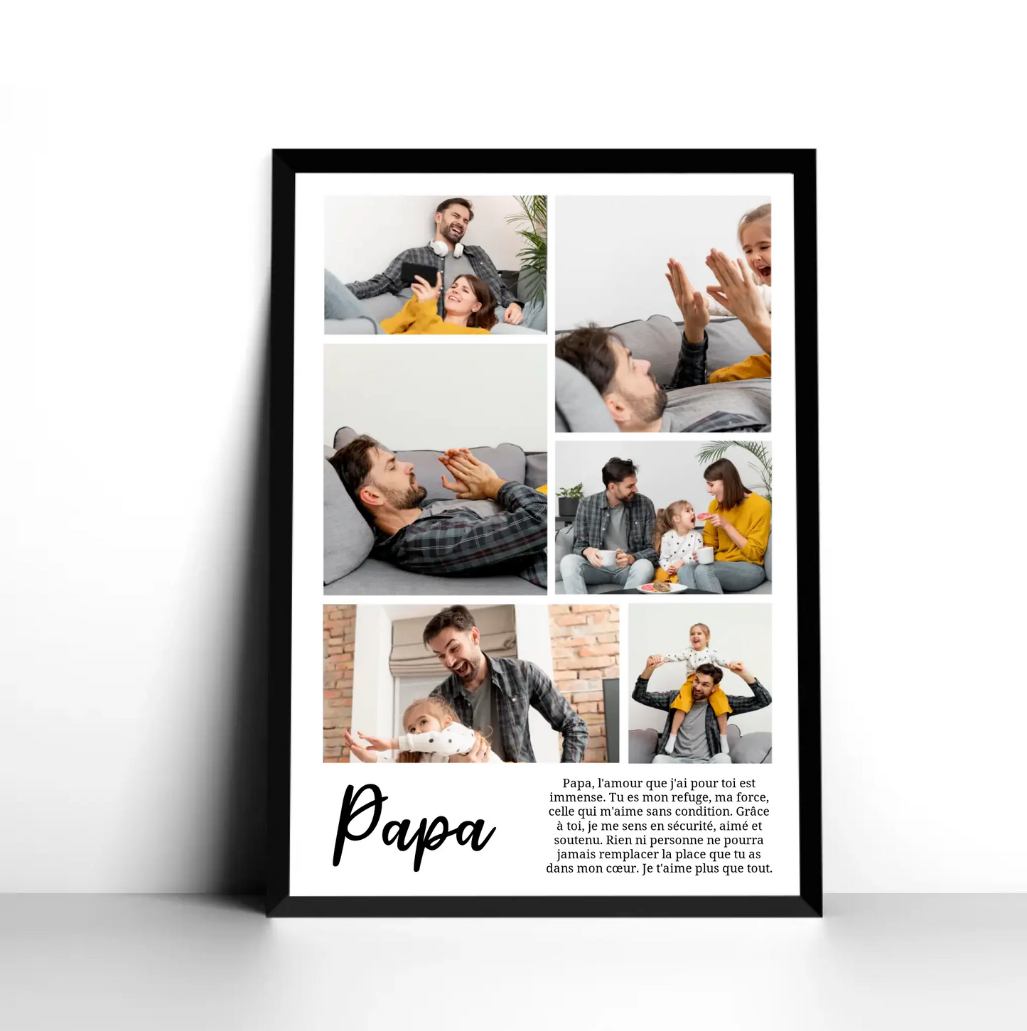 Affiche Personnalisée - "Mon Papa"