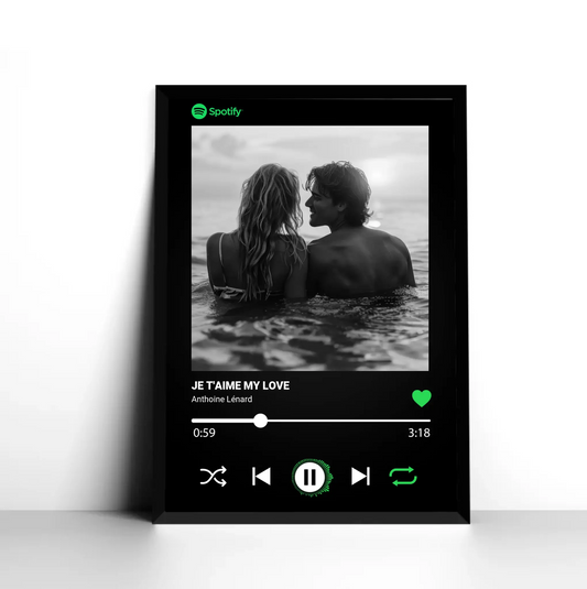 Affiche Personnalisée - Spotify Black